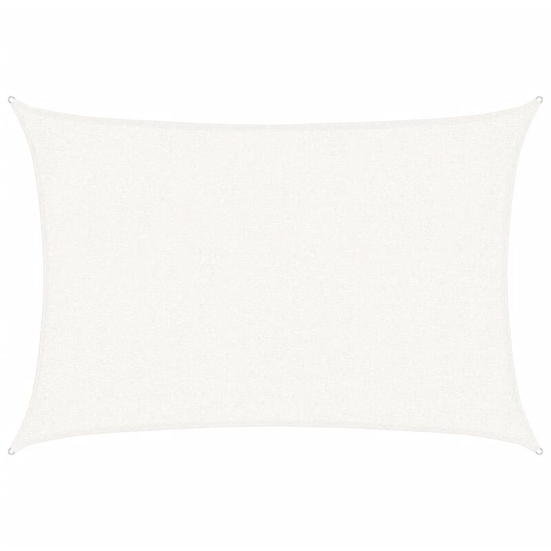 

vidaXL Toldo de vela HDPE blanco 160 g/m² 2x2,5 m - Blanco