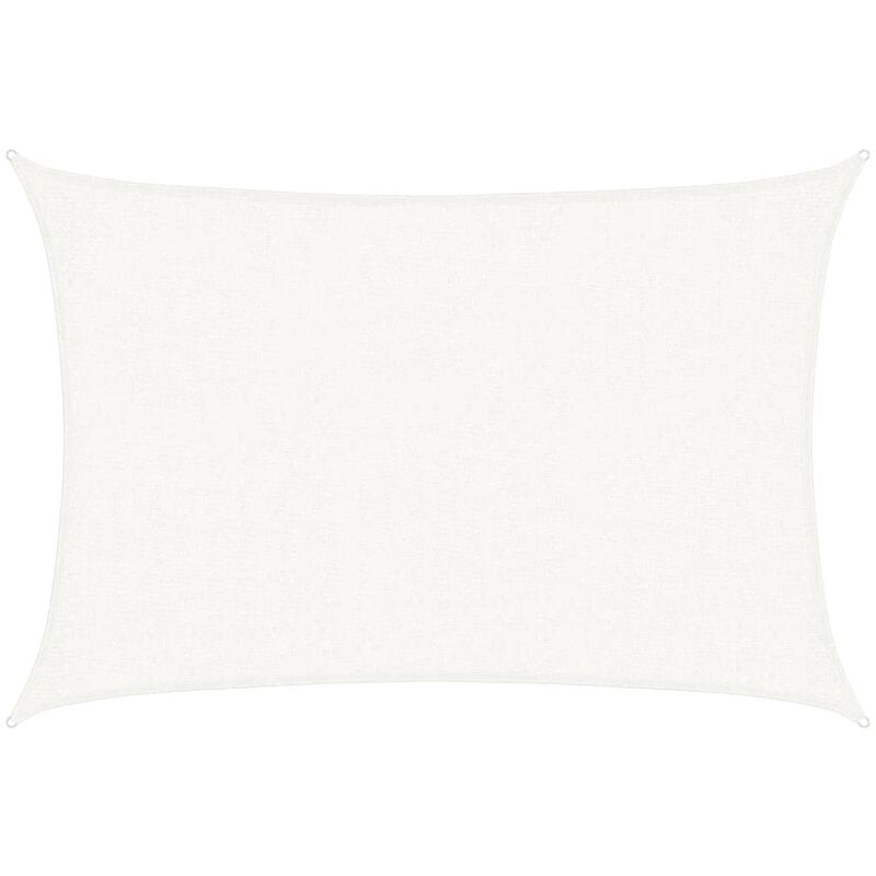 

vidaXL Toldo de vela HDPE blanco 160 g/m² 2x3 m - Blanco