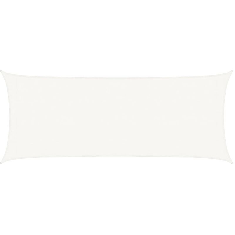 

vidaXL Toldo de vela HDPE blanco 160 g/m² 2x5 m - Blanco