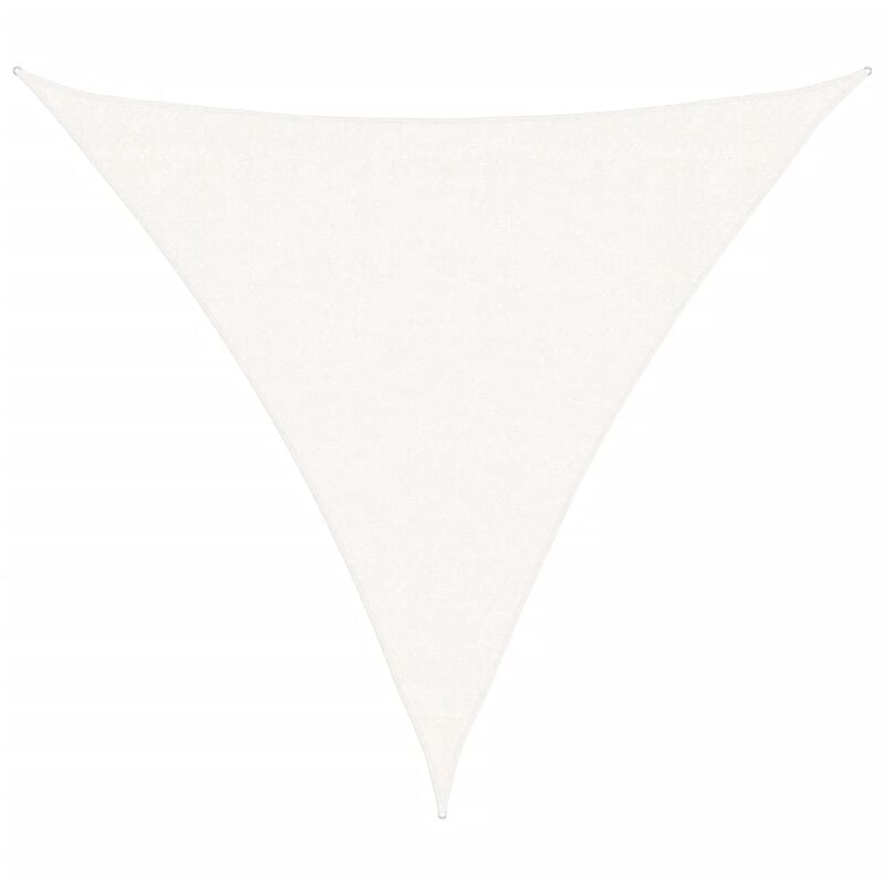 

vidaXL Toldo de vela HDPE blanco 160 g/m² 3x3x3 m - Blanco