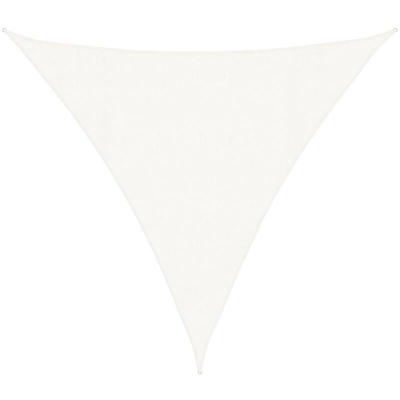 

vidaXL Toldo de vela HDPE blanco 160 g/m² 4,5x4,5x4,5 m - Blanco