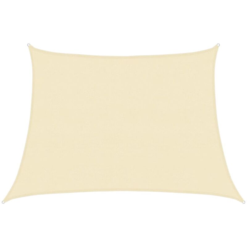 

vidaXL Toldo de vela HDPE color crema 160 g/m² 4/5x3 m - Crema