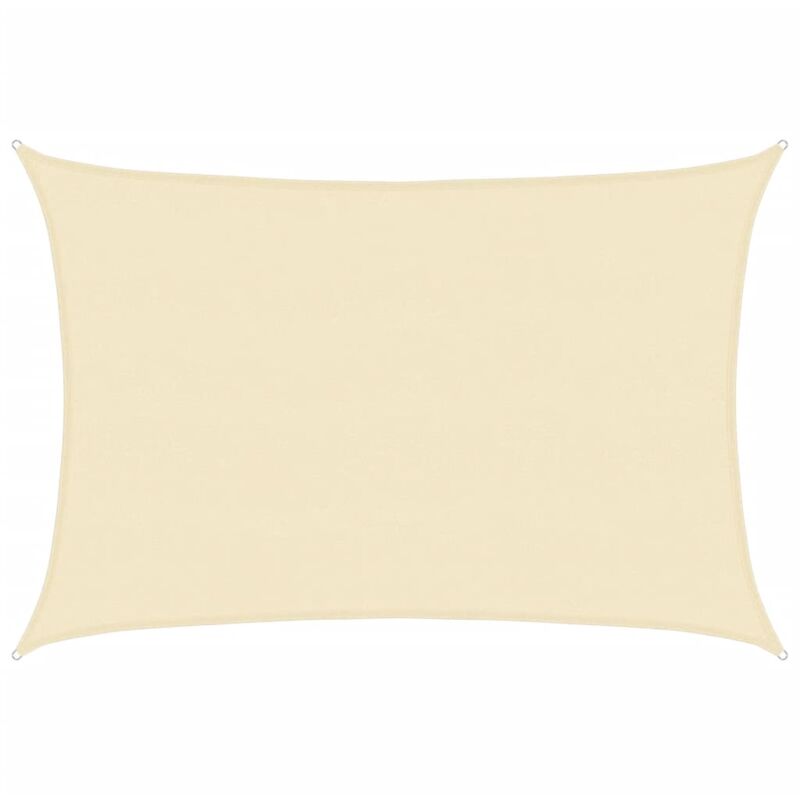 

vidaXL Toldo de vela HDPE color crema 160 g/m² 5x6 m - Crema