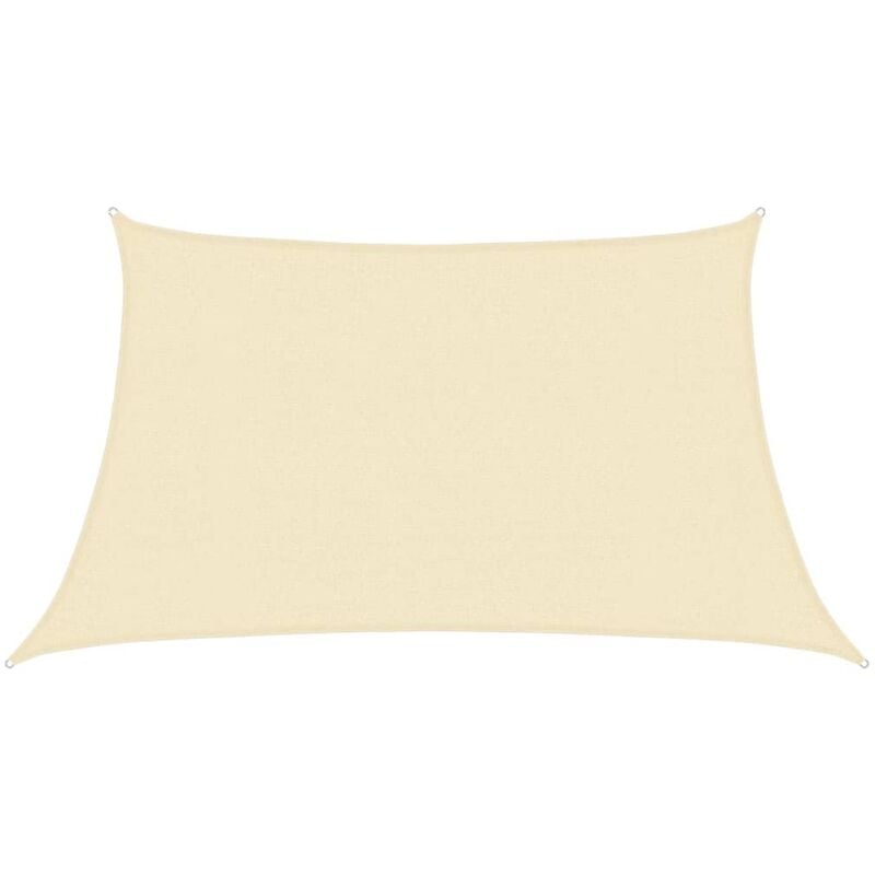 

vidaXL Toldo de vela HDPE crema 160 g/m² 3/4x2 m - Crema