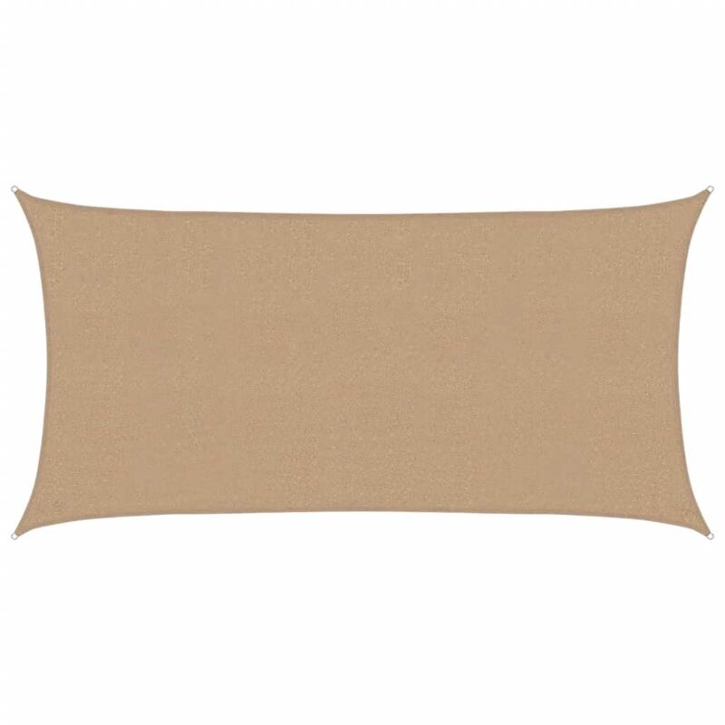 

vidaXL Toldo de vela HDPE gris taupe 160 g/m² 2x4 m - Gris Topo
