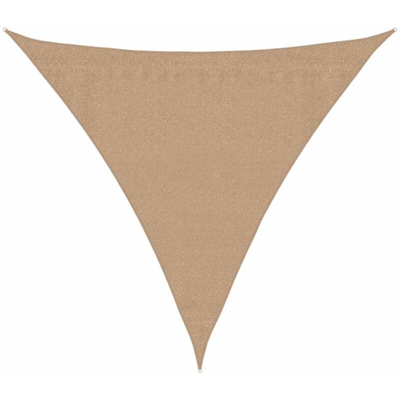 

Vidaxl - Toldo de vela HDPE gris taupe 160 g/m² 3,6x3,6x3,6 m - Gris Topo