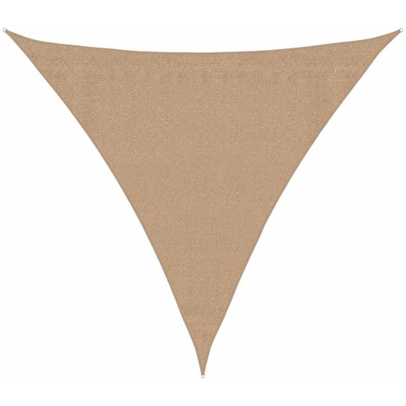 

vidaXL Toldo de vela HDPE gris taupe 160 g/m² 3x3x3 m - Gris Topo
