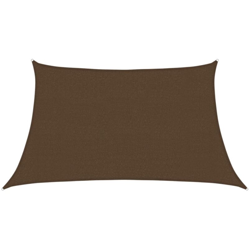 

vidaXL Toldo de vela HDPE marrón 160 g/m² 3/4x2 m - Marrón