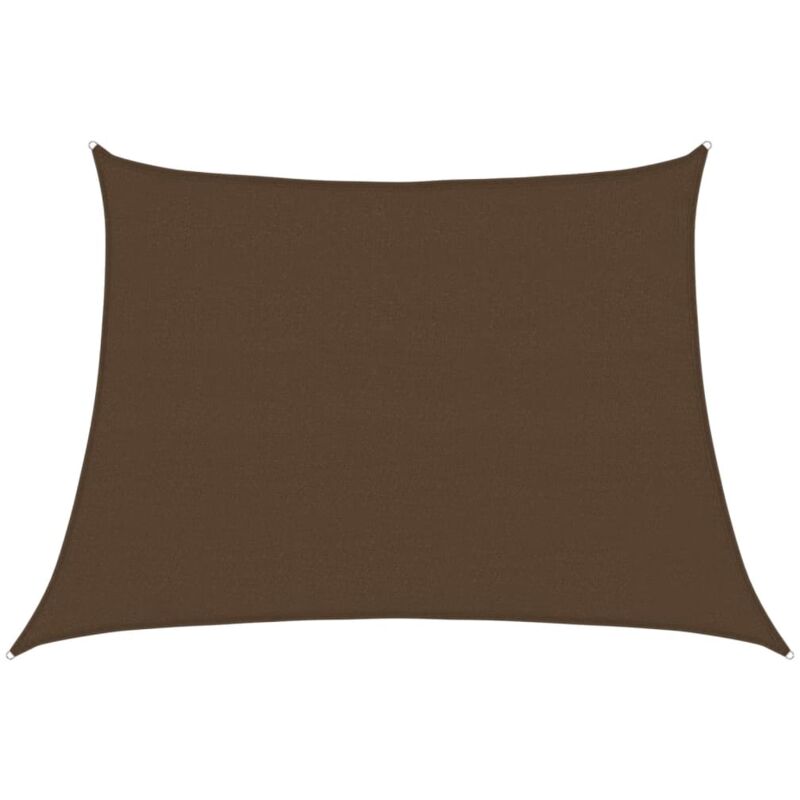 

Toldo de vela HDPE marrón 160 g/m² 4/5x3 m - Marrón - Vidaxl