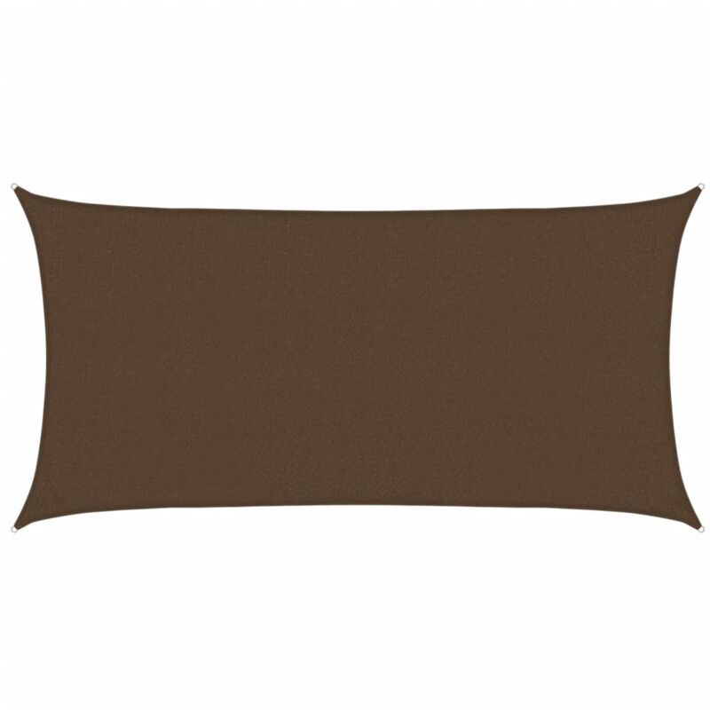 

vidaXL Toldo de vela HDPE marrón160 g/m² 2x3,5 m - Marrón