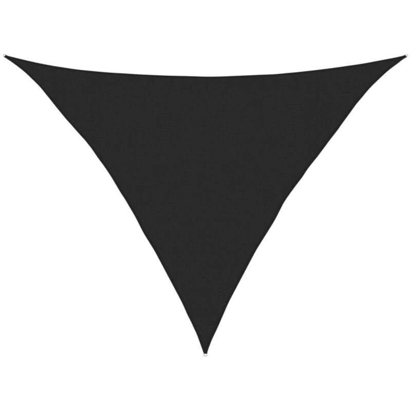 

vidaXL Toldo de vela HDPE negro 160 g/m² 3,5x3,5x4,9 m - Negro