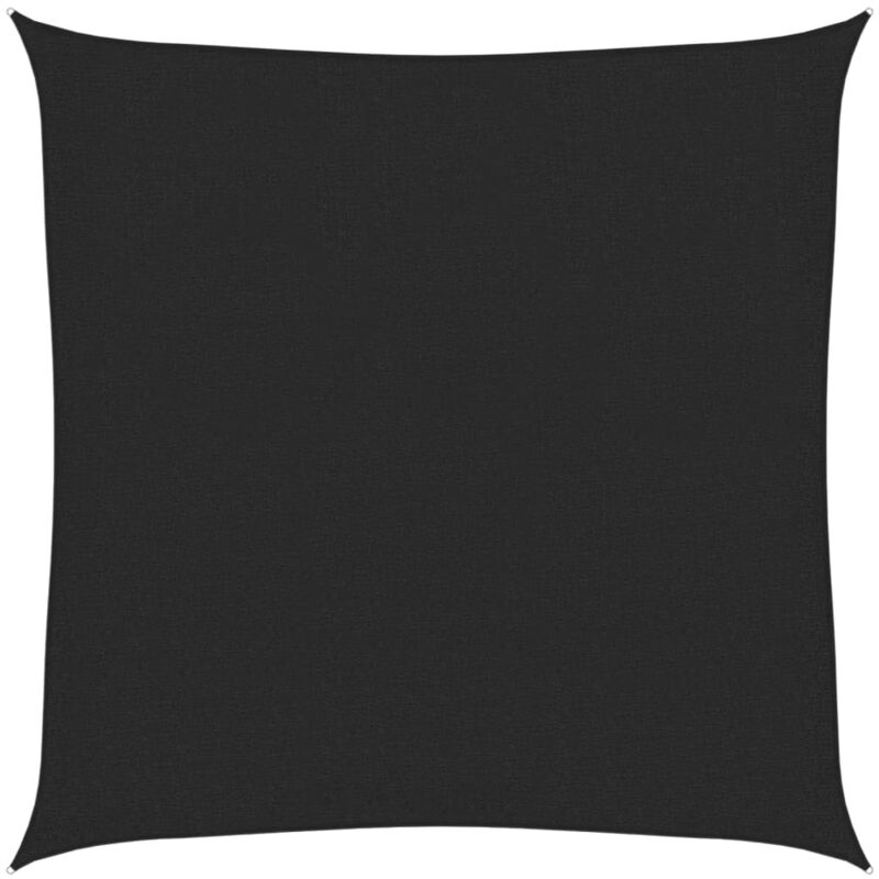 

vidaXL Toldo de vela HDPE negro 160 g/m² 3,6x3,6 m - Negro