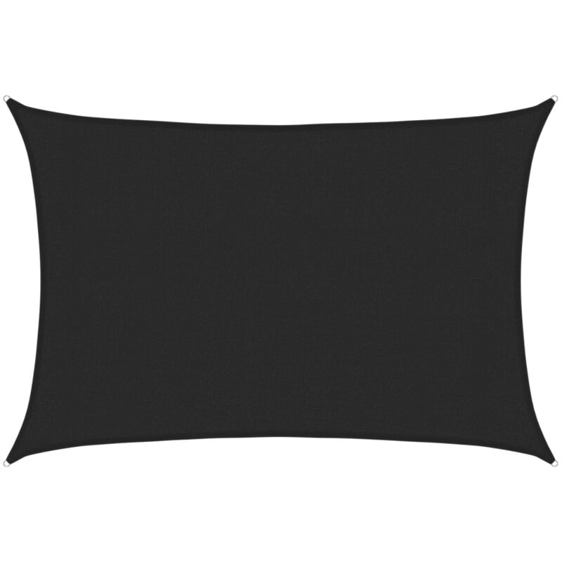 

Toldo de vela HDPE negro 160 g/m² 3x5 m - Negro - Vidaxl