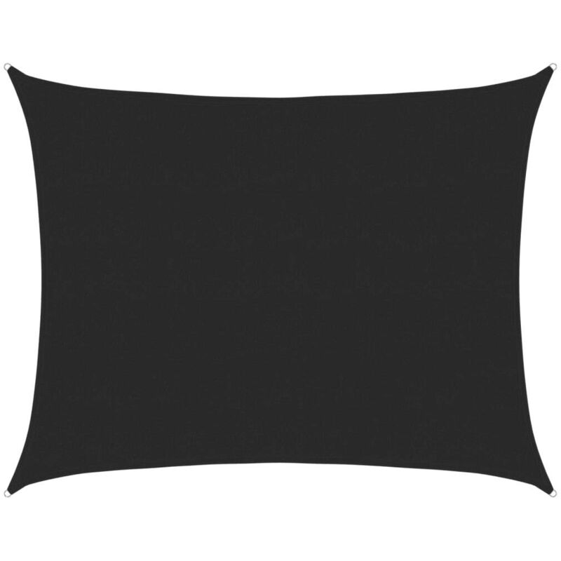 

vidaXL Toldo de vela HDPE negro 160 g/m² 6x7 m - Negro
