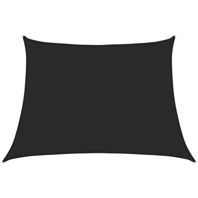 

vidaXL Toldo de vela HDPE negro 160 g/m² 4/5x3 m - Negro