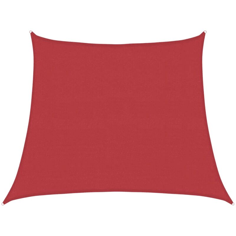 

vidaXL Toldo de vela HDPE rojo 160 g/m² 3/4x3 m - Rojo