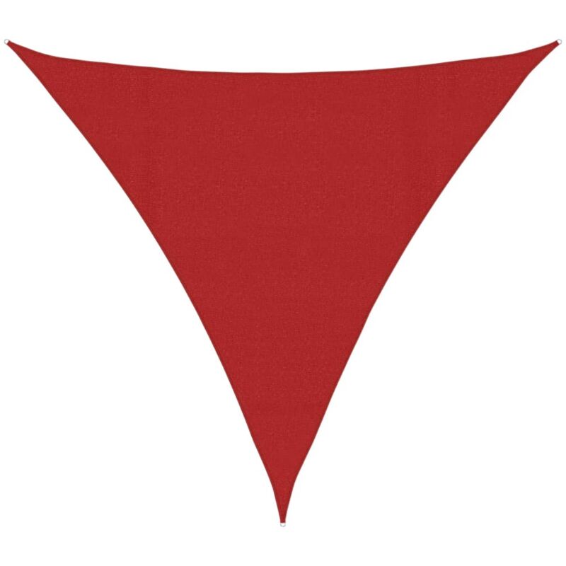 

vidaXL Toldo de vela HDPE rojo 160 g/m² 4x4x4 m - Rojo