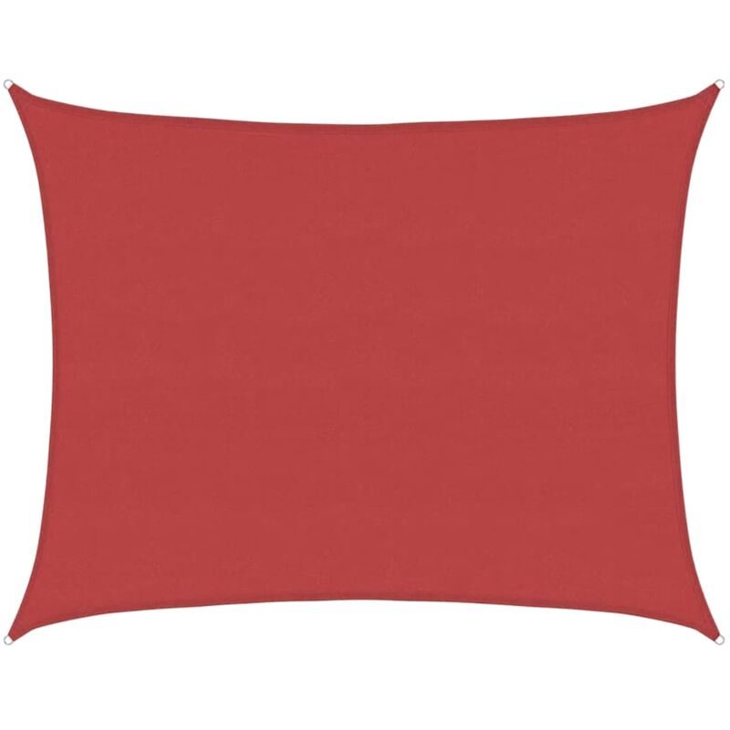 

vidaXL Toldo de vela HDPE rojo 160 g/m² 6x7 m - Rojo