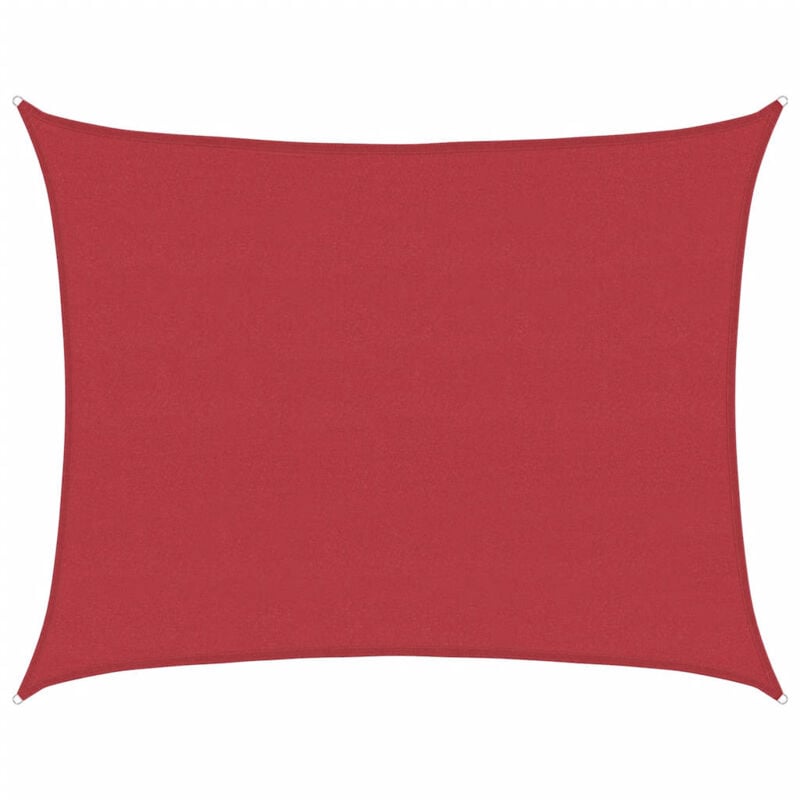

vidaXL Toldo de vela HDPE rojo 160 g/m² 6x8 m - Rojo