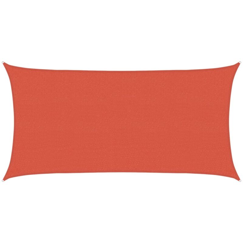 

vidaXL Toldo de vela HDPE terracota 160 g/m² 2x3,5 m - Marrón