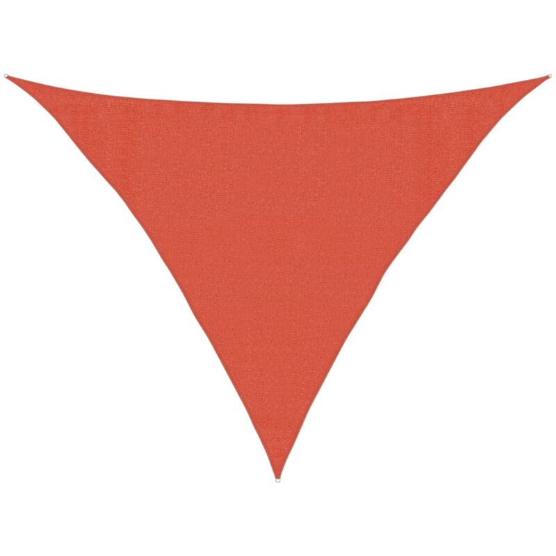 

vidaXL Toldo de vela HDPE terracota 160 g/m² 3,5x3,5x4,9 m - Marrón