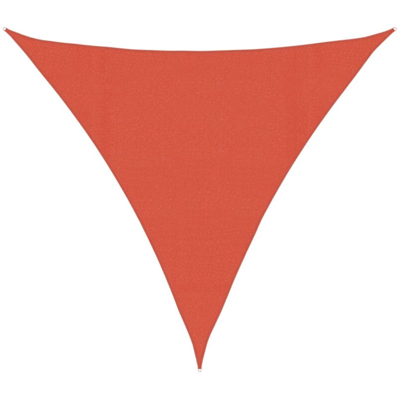 

vidaXL Toldo de vela HDPE terracota 160 g/m² 4,5x4,5x4,5 m - Marrón