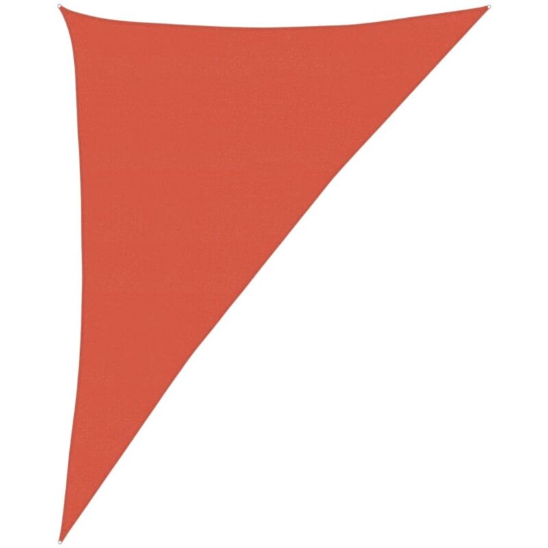 

vidaXL Toldo de vela HDPE terracota 160 g/m² 4x5x6,8 m - Marrón