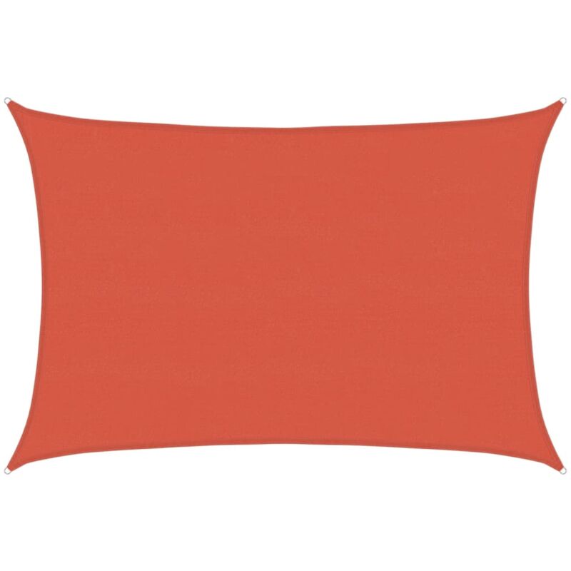 

vidaXL Toldo de vela HDPE terracota 160 g/m² 5x7 m - Marrón