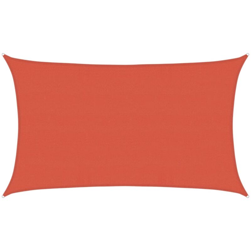 

vidaXL Toldo de vela HDPE terracota 160 g/m² 5x8 m - Marrón