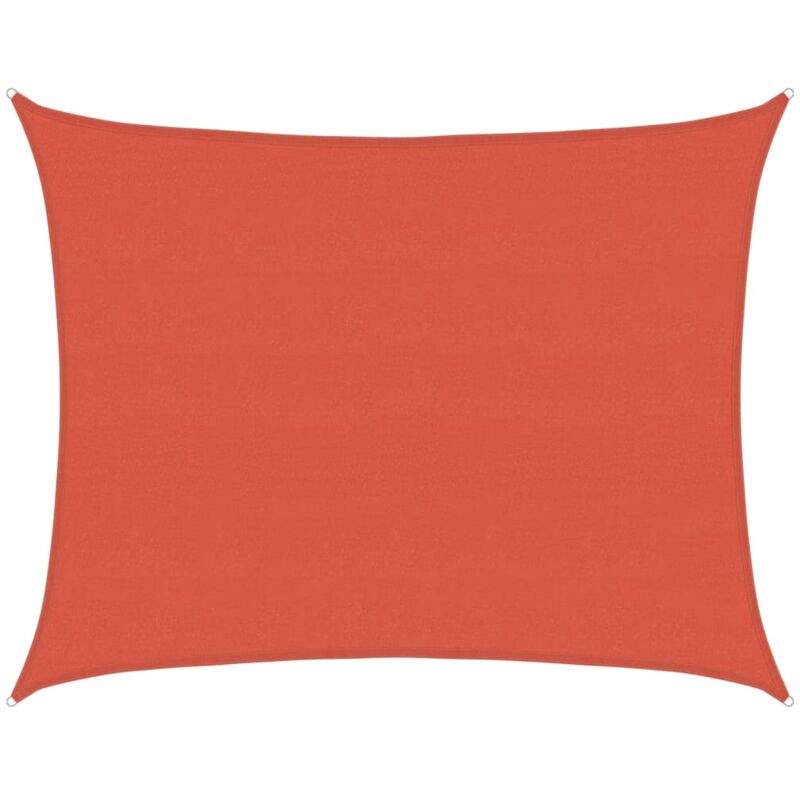 

vidaXL Toldo de vela HDPE terracota 160 g/m² 6x7 m - Marrón