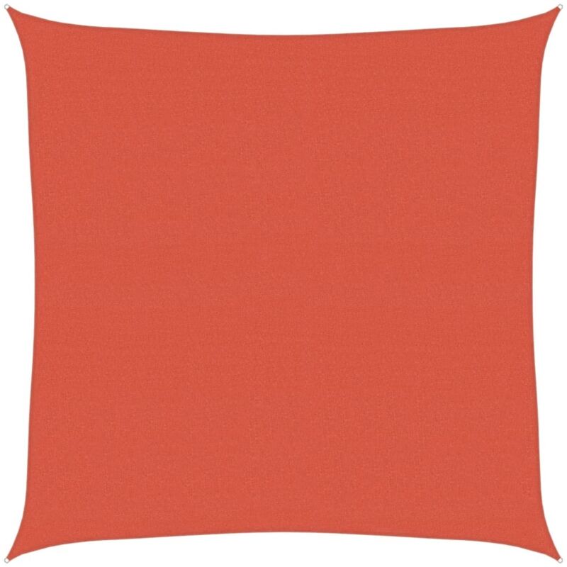 

vidaXL Toldo de vela HDPE terracota 160 g/m² 7x7 m - Marrón