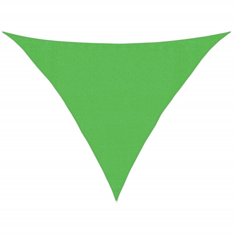 

vidaXL Toldo de vela HDPE verde claro 160 g/m² 3,5x3,5x4,9 m - Verde