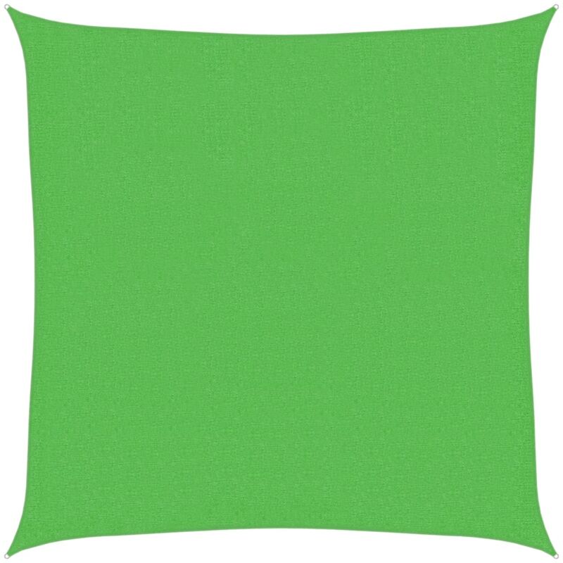 

vidaXL Toldo de vela HDPE verde claro 160 g/m² 3,6x3,6 m - Verde