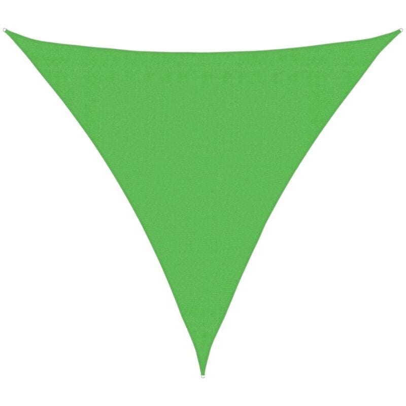 

vidaXL Toldo de vela HDPE verde claro 160 g/m² 3x3x3 m - Verde