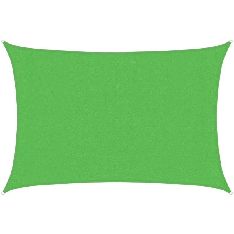 

vidaXL Toldo de vela HDPE verde claro 160 g/m² 3x4,5 m - Verde