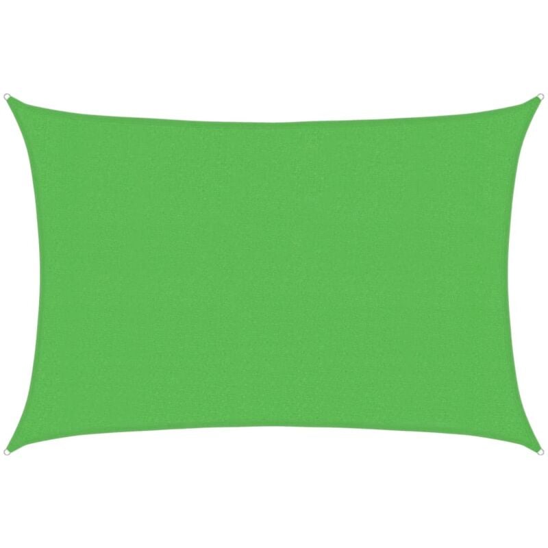 

vidaXL Toldo de vela HDPE verde claro 160 g/m² 3x5 m - Verde