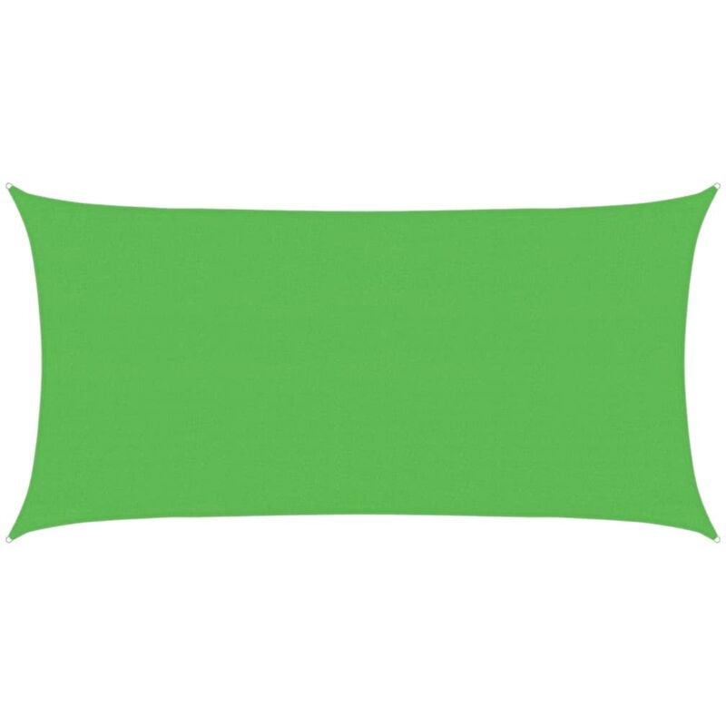 

Toldo de vela HDPE verde claro 160 g/m² 3x6 m - Verde - Vidaxl