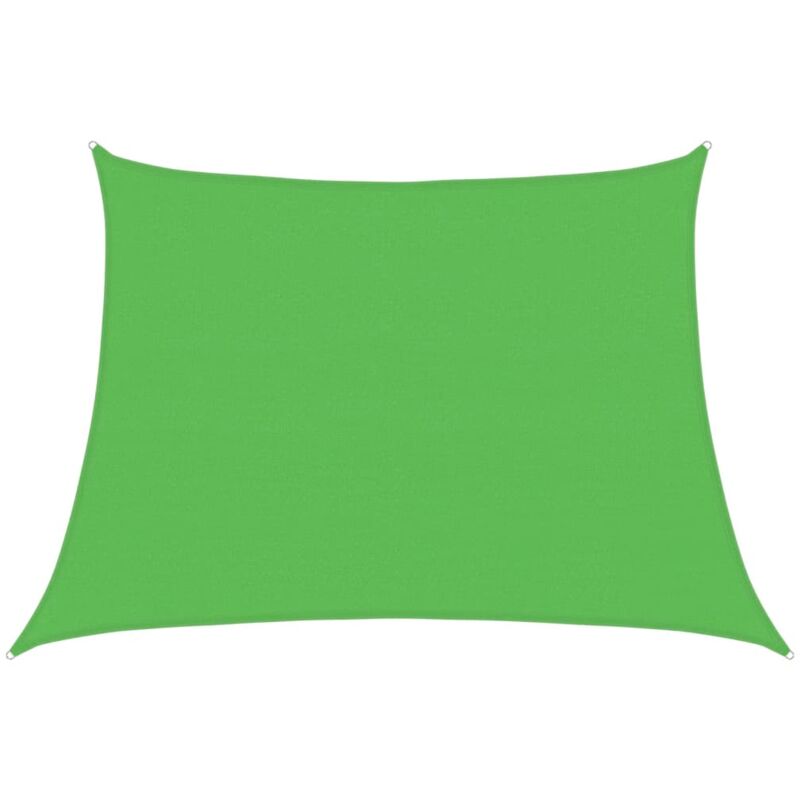 

vidaXL Toldo de vela HDPE verde claro 160 g/m² 4/5x3 m - Verde