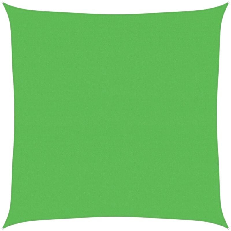 

vidaXL Toldo de vela HDPE verde claro 160 g/m² 4,5x4,5 m - Verde
