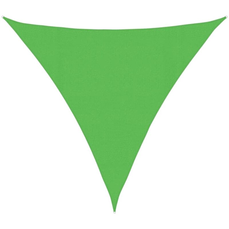 

vidaXL Toldo de vela HDPE verde claro 160 g/m² 4,5x4,5x4,5 m - Verde