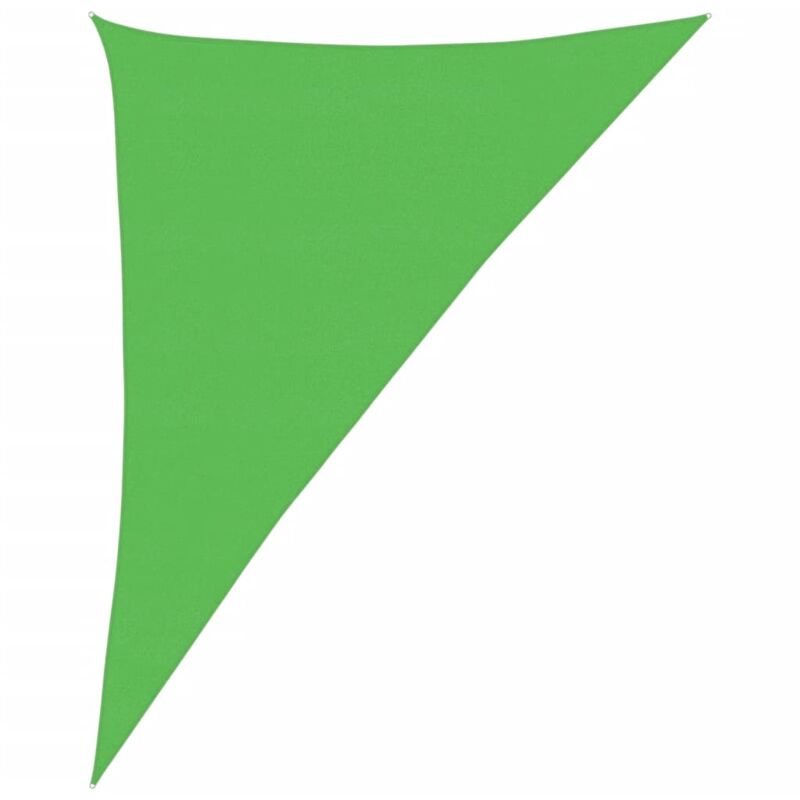 

vidaXL Toldo de vela HDPE verde claro 160 g/m² 4x5x6,8 m - Verde