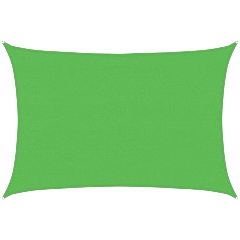

vidaXL Toldo de vela HDPE verde claro 160 g/m² 4x6 m - Verde