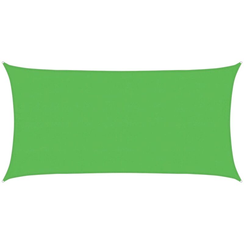 

Toldo de vela HDPE verde claro 160 g/m² 4x7 m - Verde - Vidaxl