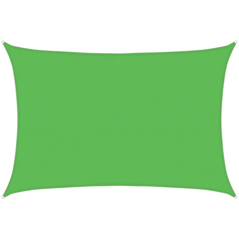 

Toldo de vela HDPE verde claro 160 g/m² 5x7 m - Verde - Vidaxl