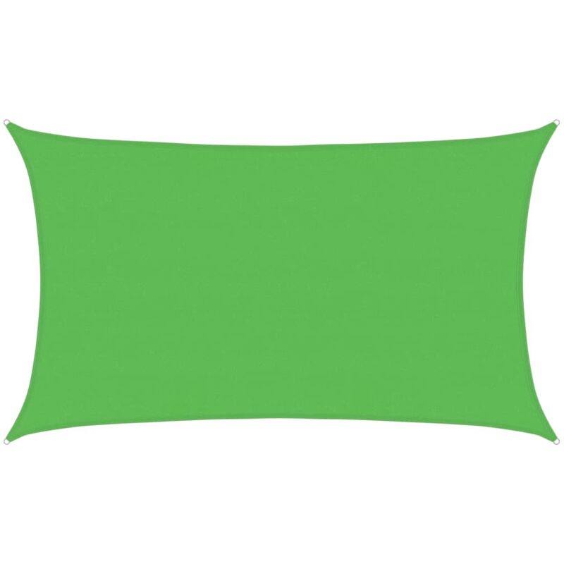 

vidaXL Toldo de vela HDPE verde claro 160 g/m² 5x8 m - Verde