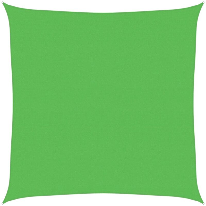 

vidaXL Toldo de vela HDPE verde claro 160 g/m² 6x6 m - Verde