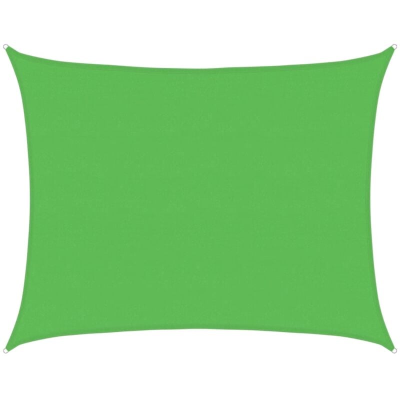 

vidaXL Toldo de vela HDPE verde claro 160 g/m² 6x7 m - Verde