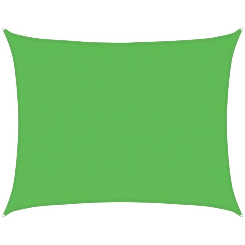 

vidaXL Toldo de vela HDPE verde claro 160 g/m² 6x8 m - Verde