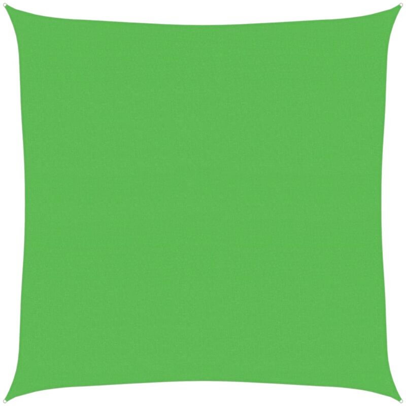 

vidaXL Toldo de vela HDPE verde claro 160 g/m² 7x7 m - Verde