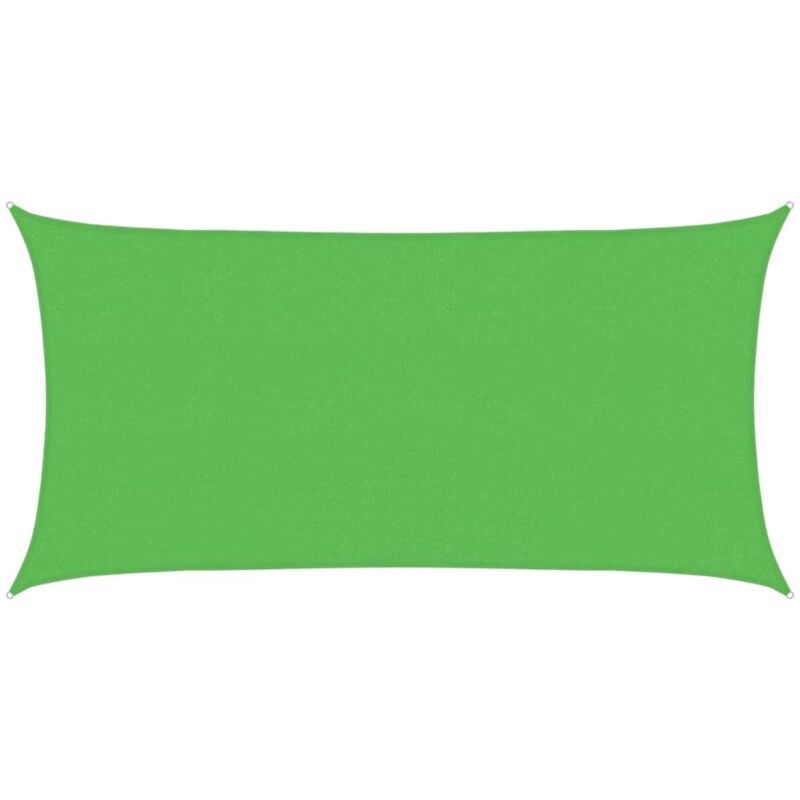 

Toldo de vela HDPE verde claro 160 g/m² 2,5x4,5 m - Verde - Vidaxl